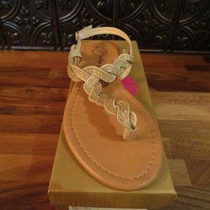 Bella Maria Taupe, sandal size 7.5 Brand New